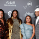 Chris Perfetti, left; Sheryl Lee Ralph, Janelle James, Quinta Brunson, Tyler James Williams and Lisa Ann Walter attend the premiere of “Abbott Elementary” in Burbank, California on December 4, 2021.